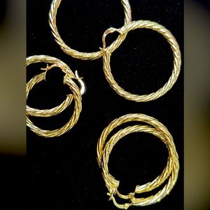Gold plated rings